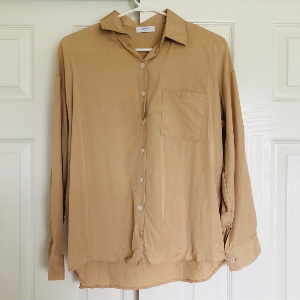 Pocket lyocell shirt